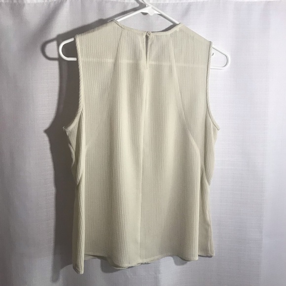 JONES NEW YORK Women's Size 6 Small Beige Sleeveless Tank Top Blouse - Picture 6 of 11
